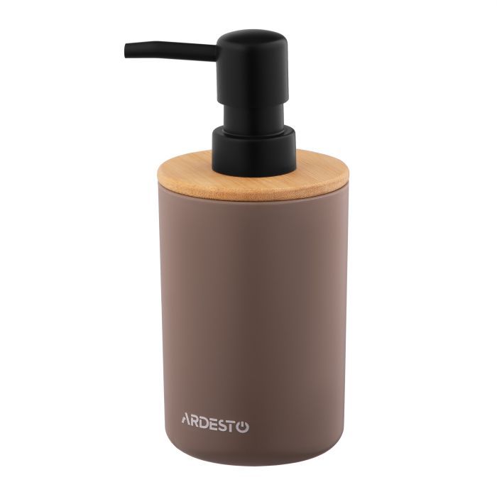 Набор для ванной комнаты Ardesto Minimalism 3 предмета Тауп 360 мл (ARHB3112CB) изображение 2