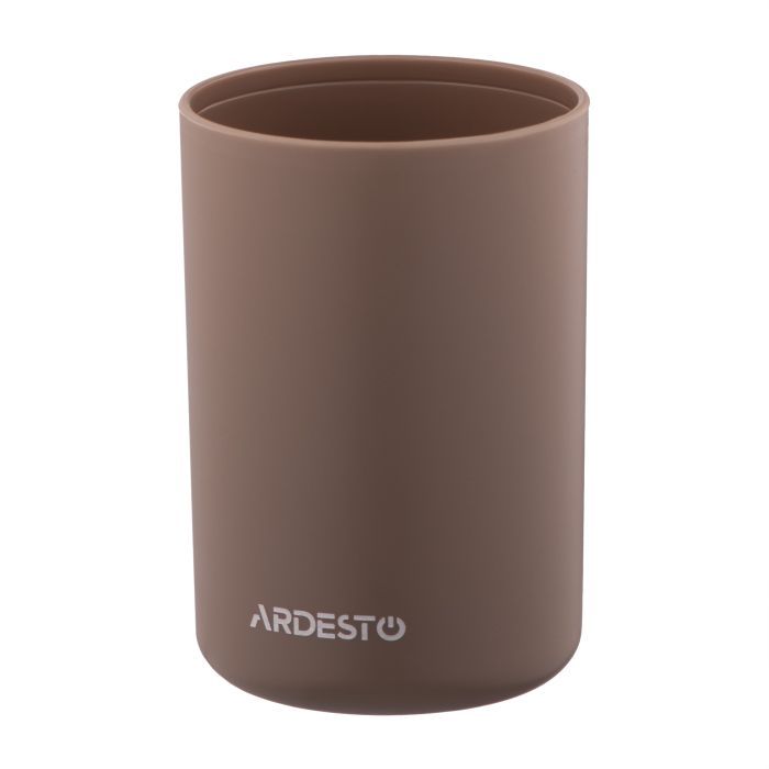 Набор для ванной комнаты Ardesto Minimalism 3 предмета Тауп 360 мл (ARHB3112CB) изображение 3