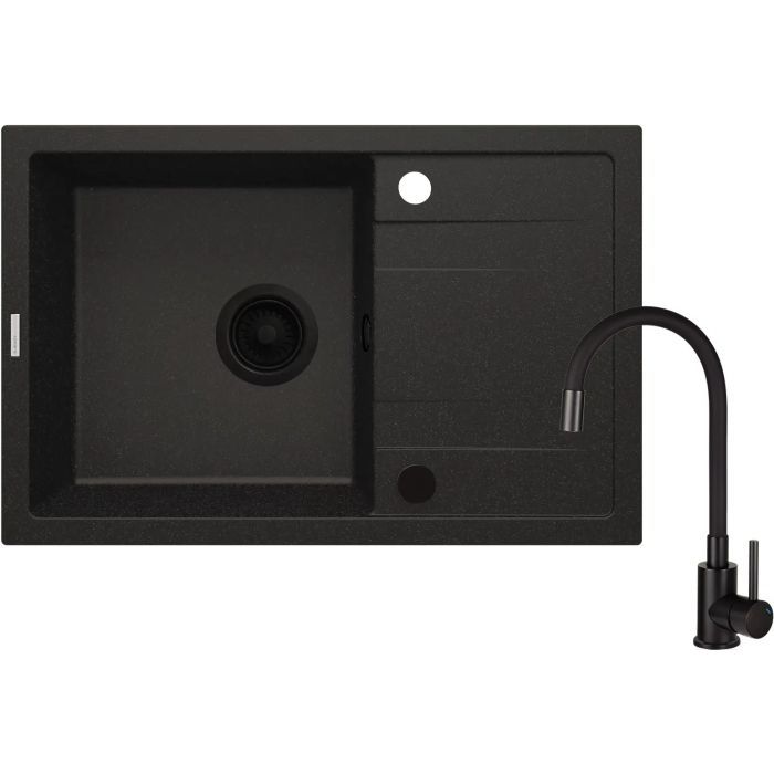 Мийка кухонна Deante Corio + змішувач, графіт (ZRCPG113)