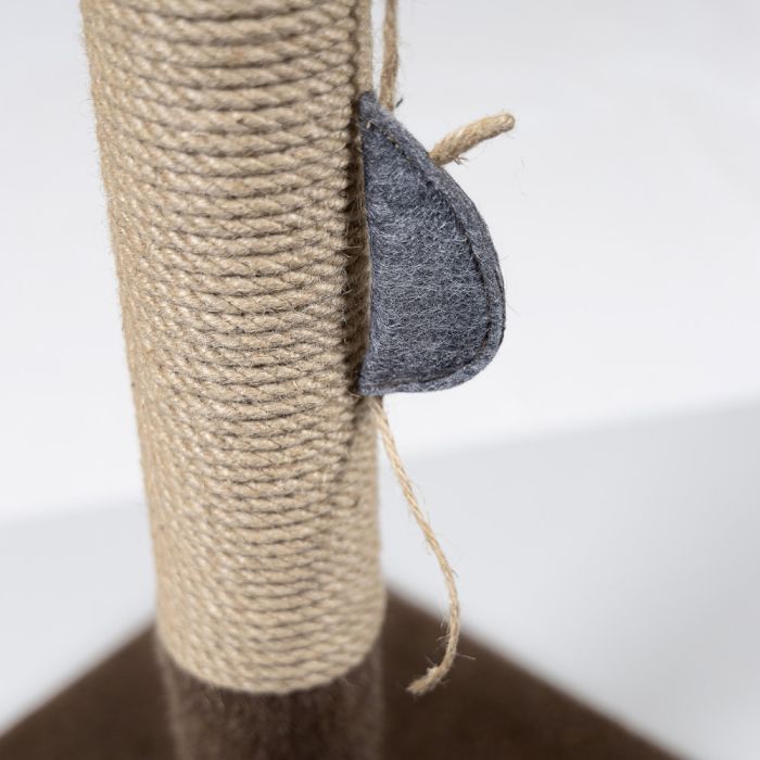 Дряпка (когтеточка) для котов Природа Мими Brown 36x36x66 см (4823082443017) изображение 3