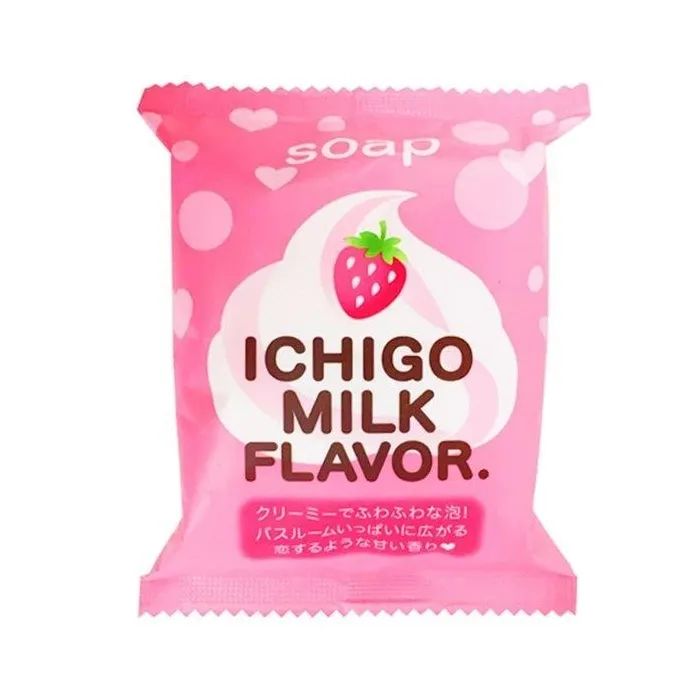 Тверде мило Pelican Petit Strawberry Milk 80 г (4976631477589)