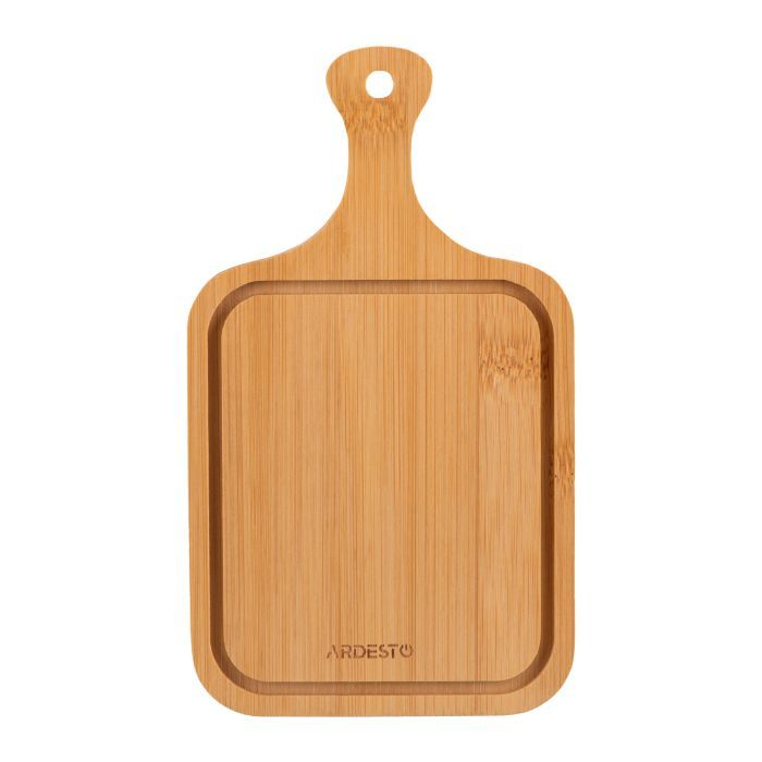 Доска для подачи Ardesto Midori, 2 предмети, 19х11х0.8см, бамбук, нержавіюча сталь (AR0936) изображение 4