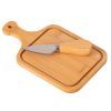Доска для подачи Ardesto Midori, 2 предмети, 19х11х0.8см, бамбук, нержавіюча сталь (AR0936)