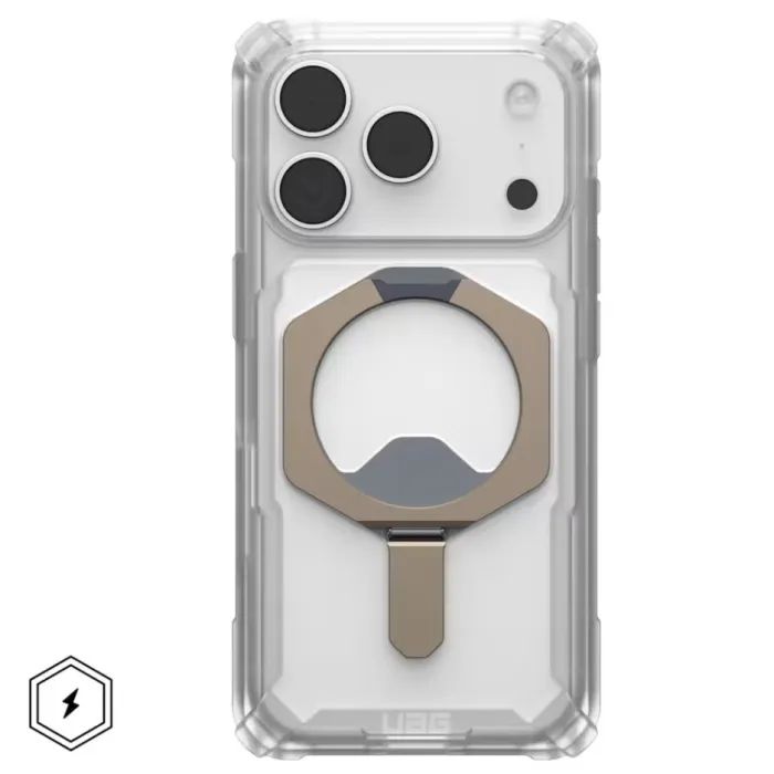 Чехол для мобильного телефона UAG Plasma XTE MagSafe iPhone 17 Pro Clear/Titanium (114527114G36)