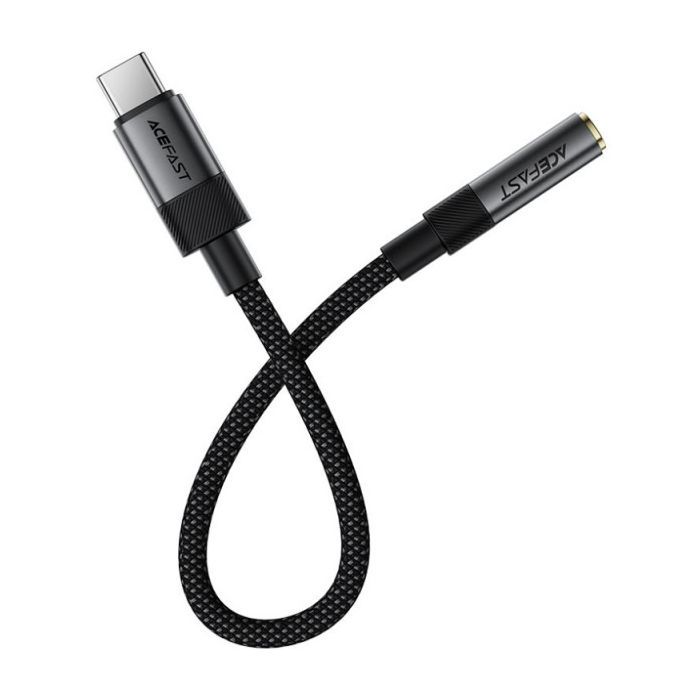 Переходник USB-C to 3.5mm F 0.15m DAC audio black Acefast (6974316285281) изображение 3