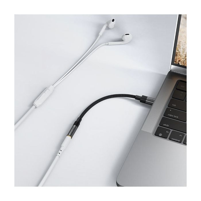 Переходник USB-C to 3.5mm F 0.15m DAC audio black Acefast (6974316285281) изображение 6