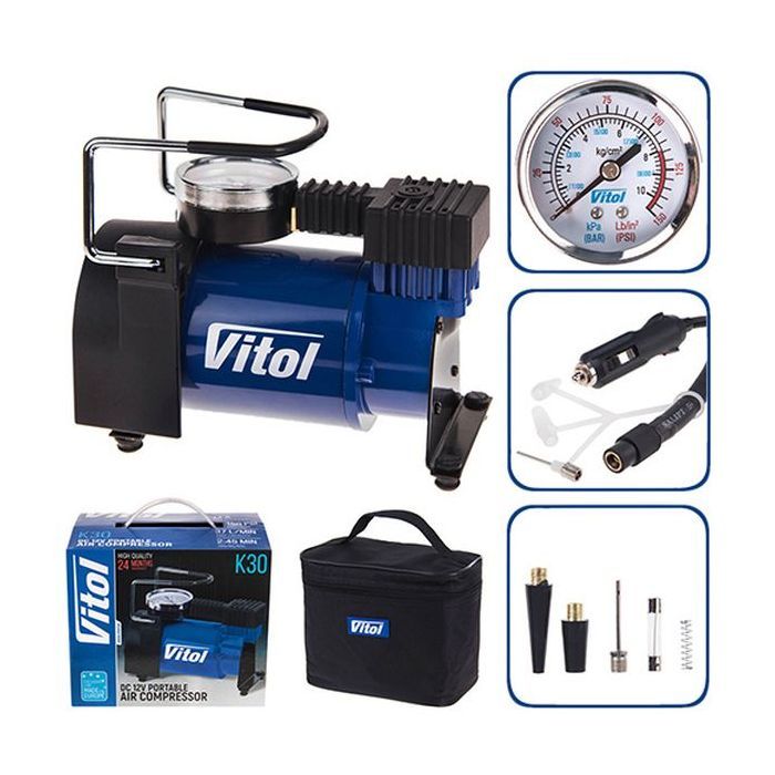 Автомобільний компресор VITOL K-30 150psi/14Amp/37л (K-30) зображення 4