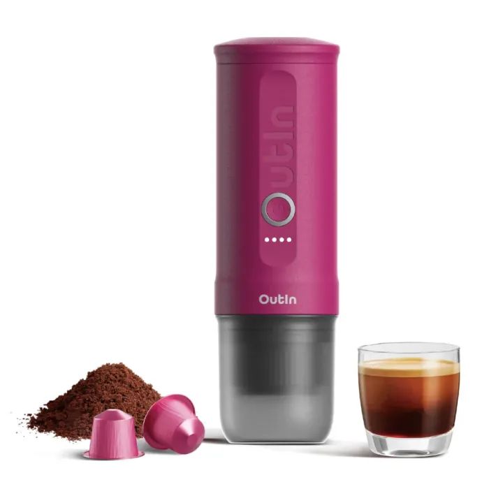 Кавоварка кемпінгова Outin Nano Espresso Machine OTEM-01 Crimson Red (OTEM-01-CR) зображення 5