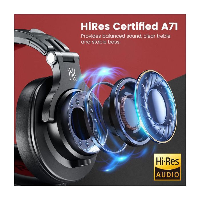 Наушники OneOdio A71 3,5мм/6,35мм Black/Red (A71 Red) изображение 5