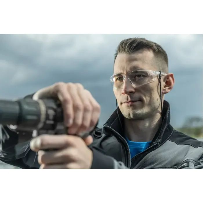 Захисні окуляри Hoegert SAUER HT5K012 прозорі лінзи синя оправа (HT5K012) зображення 6