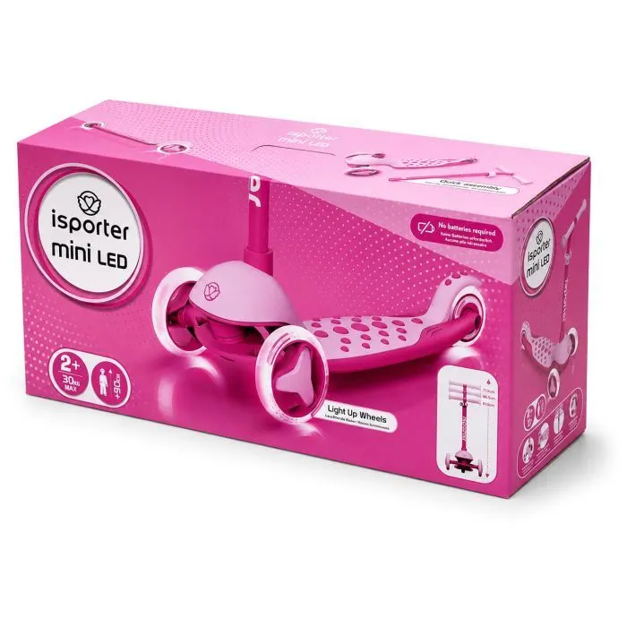 Самокат iSporter mini LED рожевий (M3Z_Pink) зображення 12