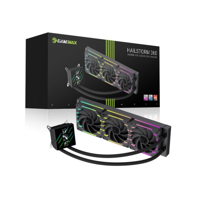 Кулер для процессора Gamemax HAILSTORM 360 BK изображение 12