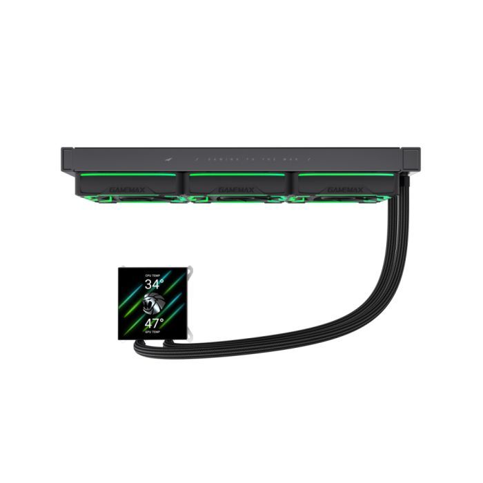 Кулер для процессора Gamemax HAILSTORM 360 BK изображение 3