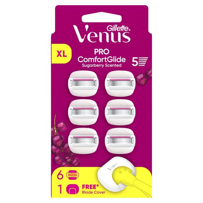 Змінні касети Gillette Venus PRO ComfortGlide Sugarberry Scented 6 шт. + Чохол (8700216969253) зображення 2