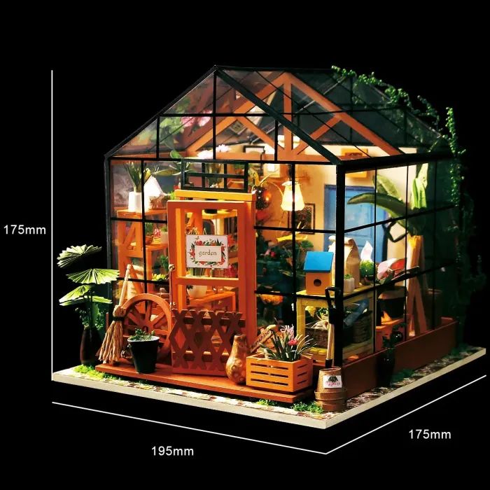 Конструктор Robotime Rolife деревянный 3D Цветочный дом Кэти (DG104) изображение 2