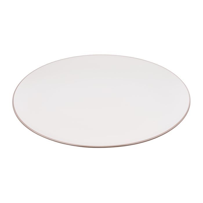 Тарілка Ardesto Asti, 790мл, 20.2см, кераміка, біло-бежевий (AR1420AB)