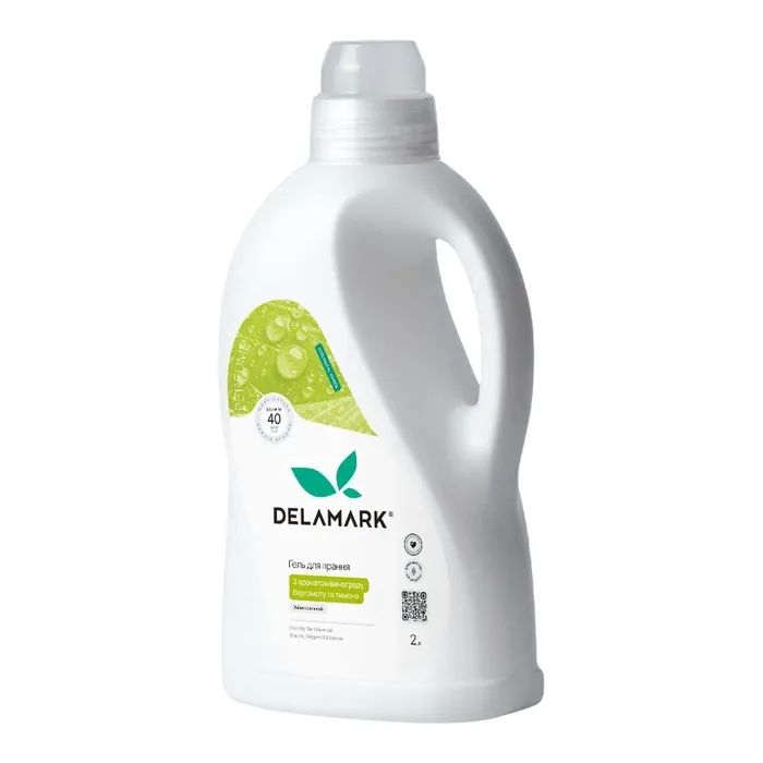 Гель для стирки DeLaMark Универсальный С ароматом винограда, бергамота и лимона 2 л (4820152334046)