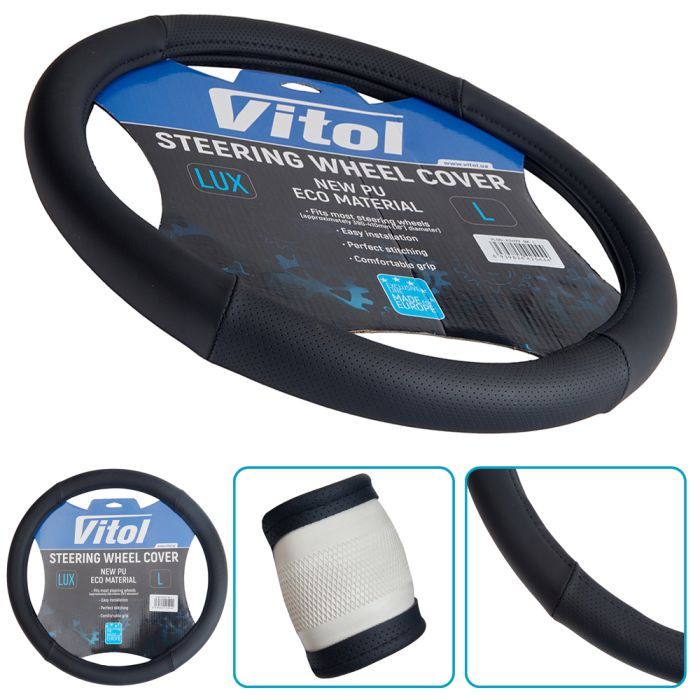 Чохол на руль VITOL L чорн (VLOD-A2699 BK L) зображення 5