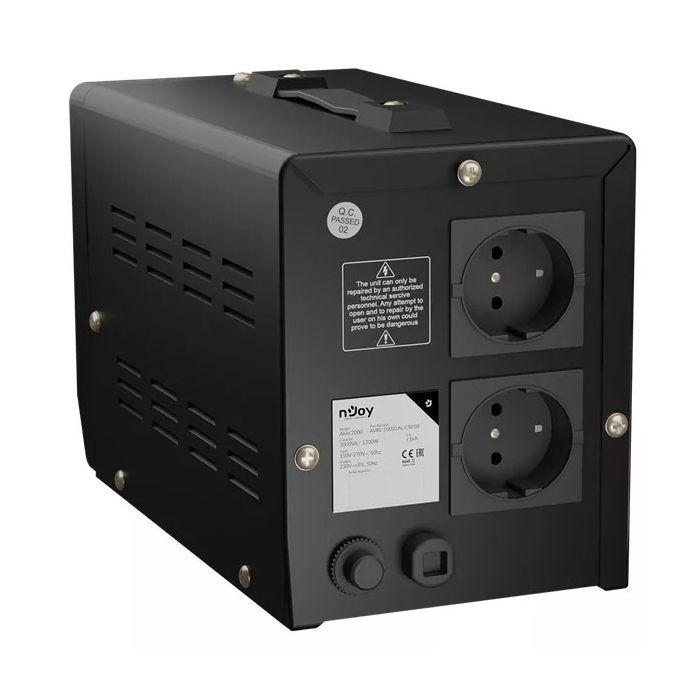 Стабилизатор напряжения nJoy Alvis 2000 (AVRL-20002AL-CS01B) AVR, 2 розетки (Alvis 2000) изображение 5
