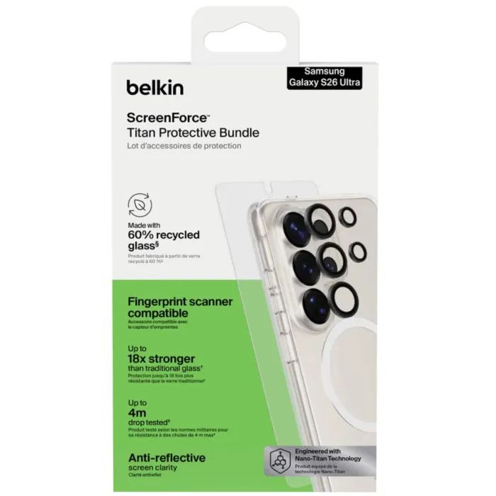 Чехол для мобильного телефона Belkin 3-in-1 Cover + Glass + Camera Samsung Galaxy S26 Ultra (BUA004HQ) изображение 9