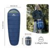 Спальний мішок Naturehike з капюшоном MJ600 CNK2300SD014, темно-блакитний (6976507663977) зображення 2