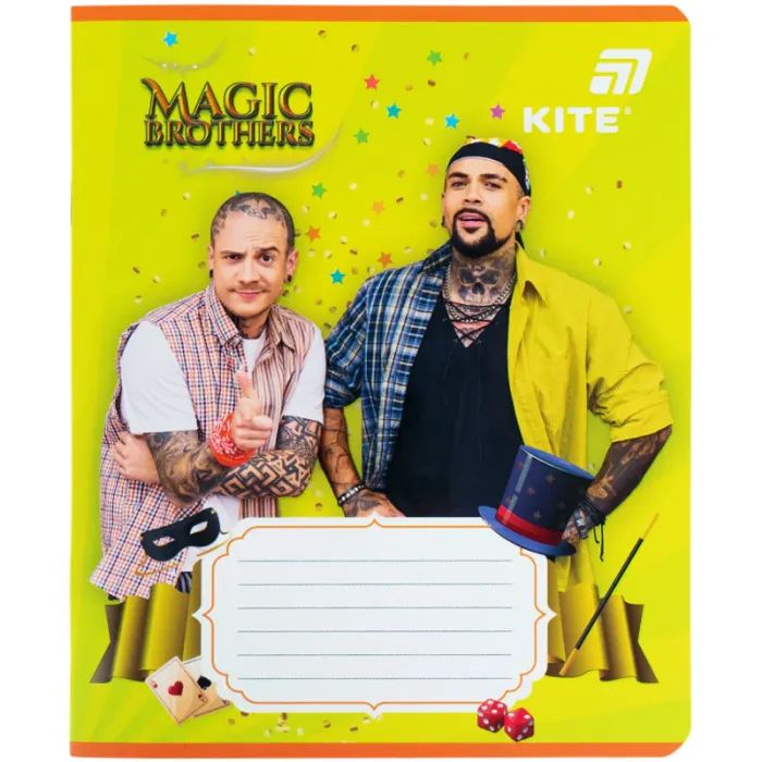 Тетрадь Kite Magic Brothers, 12 листов, клетка (MB26-232) изображение 10