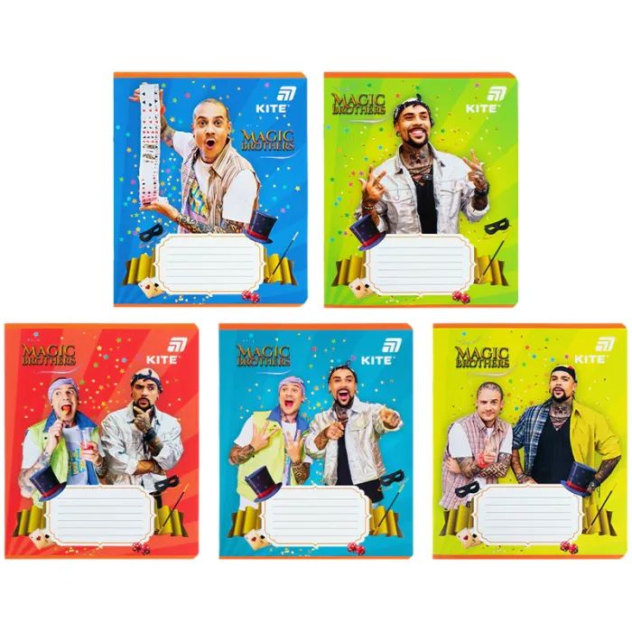 Тетрадь Kite Magic Brothers, 12 листов, клетка (MB26-232)