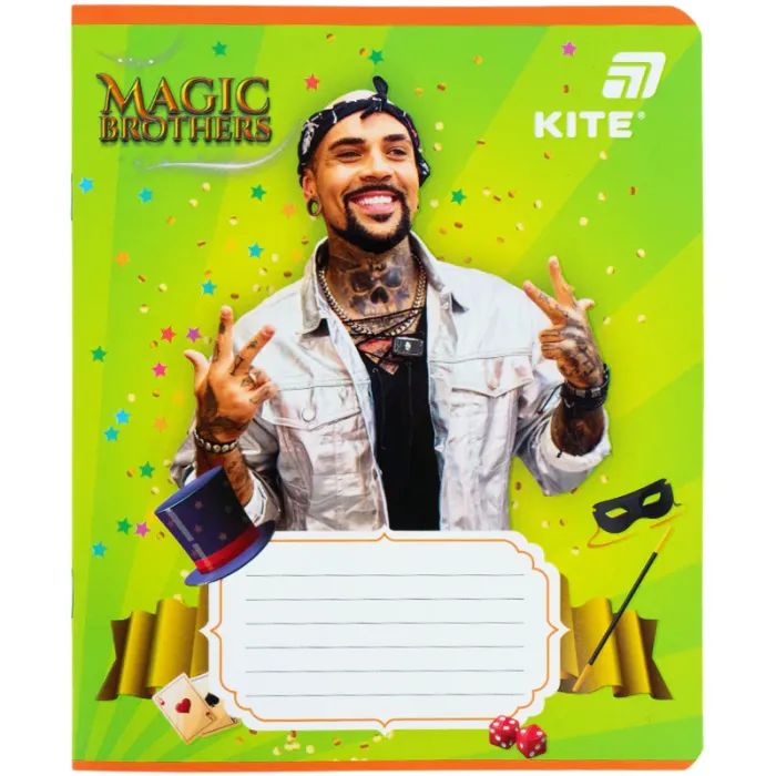 Тетрадь Kite Magic Brothers, 12 листов, клетка (MB26-232) изображение 4