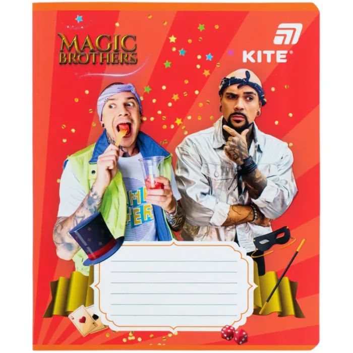 Тетрадь Kite Magic Brothers, 12 листов, клетка (MB26-232) изображение 6