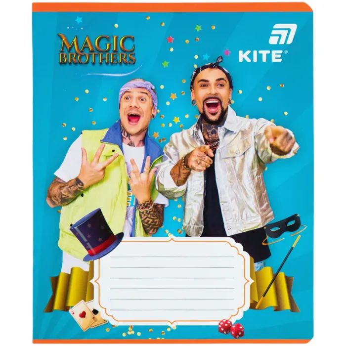 Тетрадь Kite Magic Brothers, 12 листов, клетка (MB26-232) изображение 8