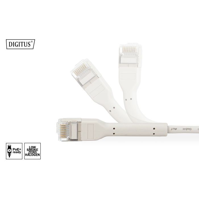 Патч-корд 1м, SFTP, cat.6A, AWG 32/7, Cu, TPE-LSZH, гибкий, grey Digitus (DK-1632-A-010B) изображение 4