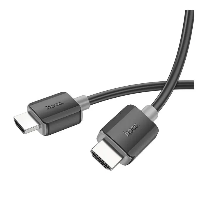 Кабель мультимедийный HDMI M to HDMI M 2.0m V2.0 4K black HOCO (6931474799395) изображение 3