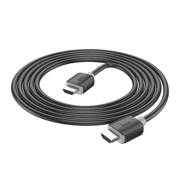 Кабель мультимедийный HDMI M to HDMI M 2.0m V2.0 4K black HOCO (6931474799395) изображение 5