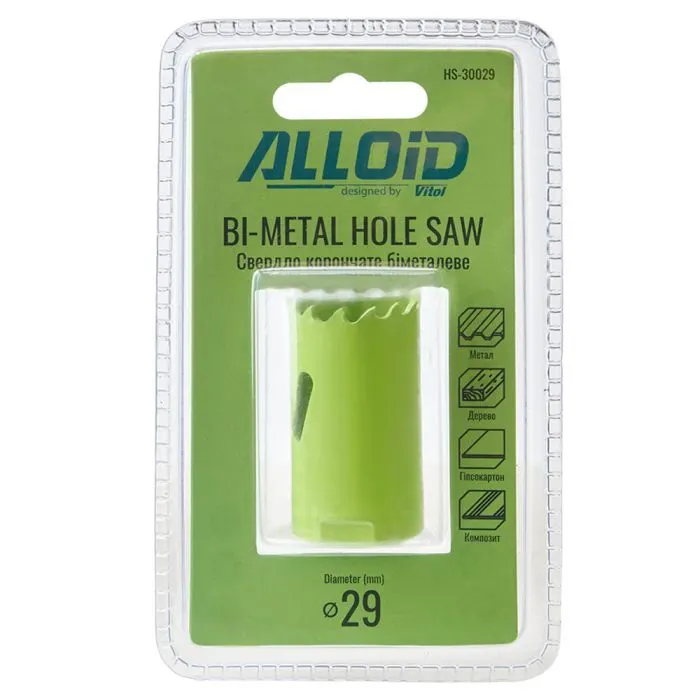 Коронка Alloid біметалева, 29мм (HS-30029) зображення 3