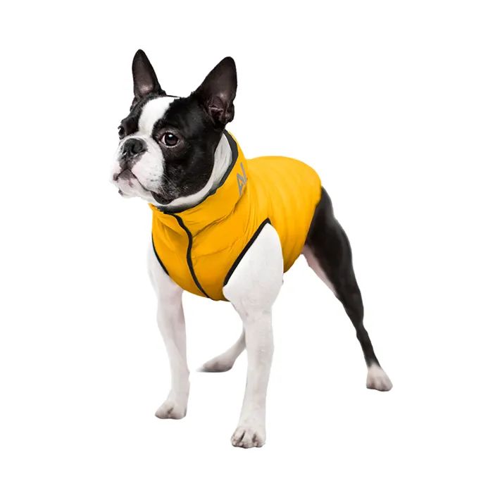 Курточка для тварин Airy Vest двостороння жовто-чорна L65 (1568) зображення 4