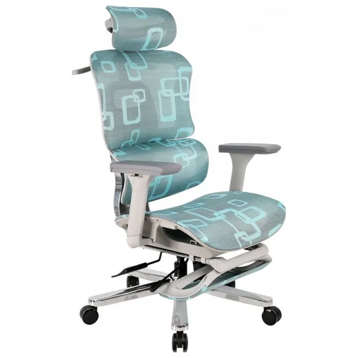 Офісне крісло GT Racer B-528 Gray/Blue