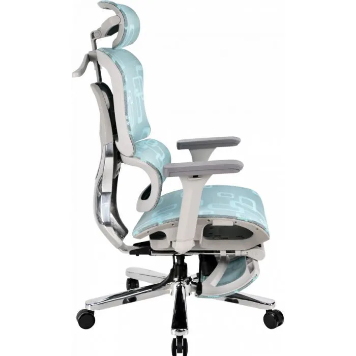Офісне крісло GT Racer B-528 Gray/Blue зображення 3