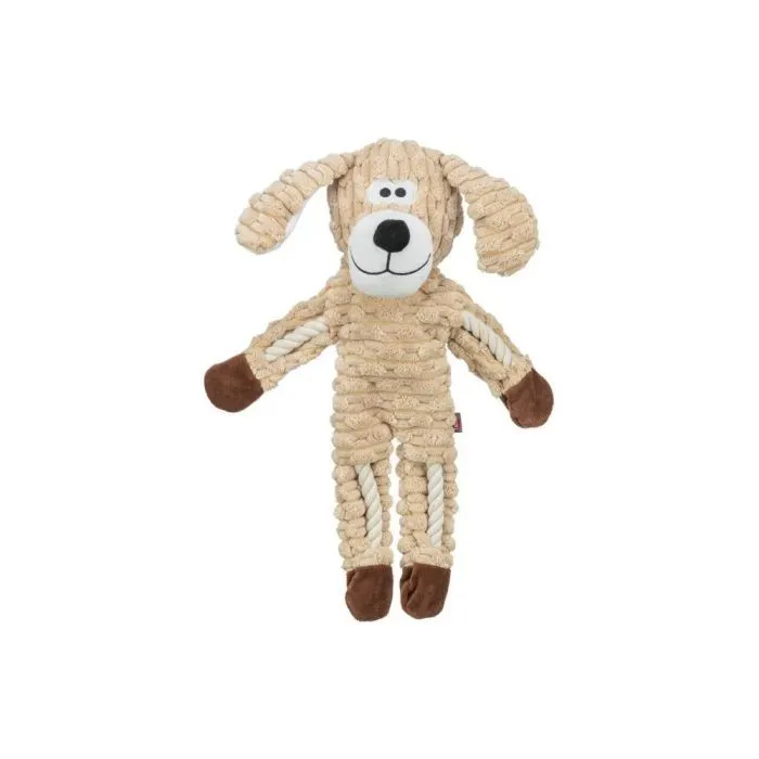 Игрушка для собак Trixie Собака с веревкой 38 см песочная (4011905479125)