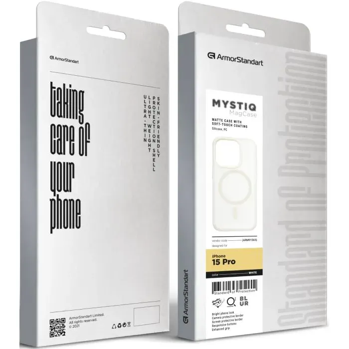 Чехол для мобильного телефона Armorstandart Mystiq MagCase Apple iPhone 15 Pro White (ARM91565) изображение 3