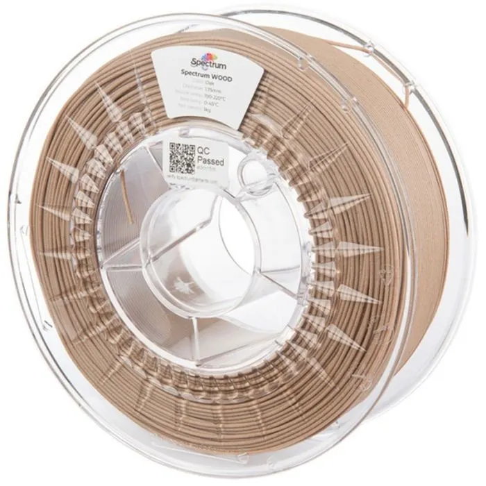 Пластик для 3D-принтера Spectrum WOOD 1.75mm OAK 1kg (80514)