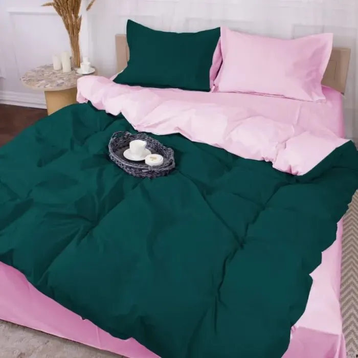 Постільна білизна MirSon Poplin Line 018 + 091 Jasper 143 x 210 (2200006283522)