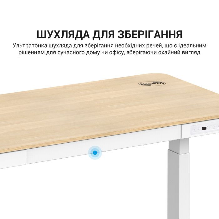 Комп'ютерний стіл Ajazz White (ODE111W) зображення 11
