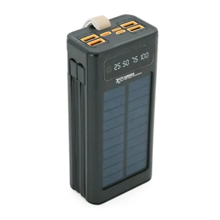Батарея універсальна 7GO 30000mAh, 22.5W, Solar, LCD Display (GPW-09 / 45945) зображення 2