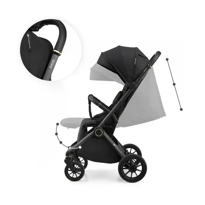 Коляска Kinderkraft Dave Venezian Black (KSDAVE00BLK0000) (5902533930920) зображення 3