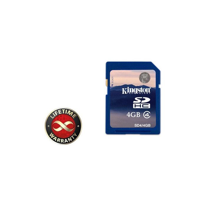 Карта памяти Kingston 4Gb SDHC class 4 (SD4/4GB)