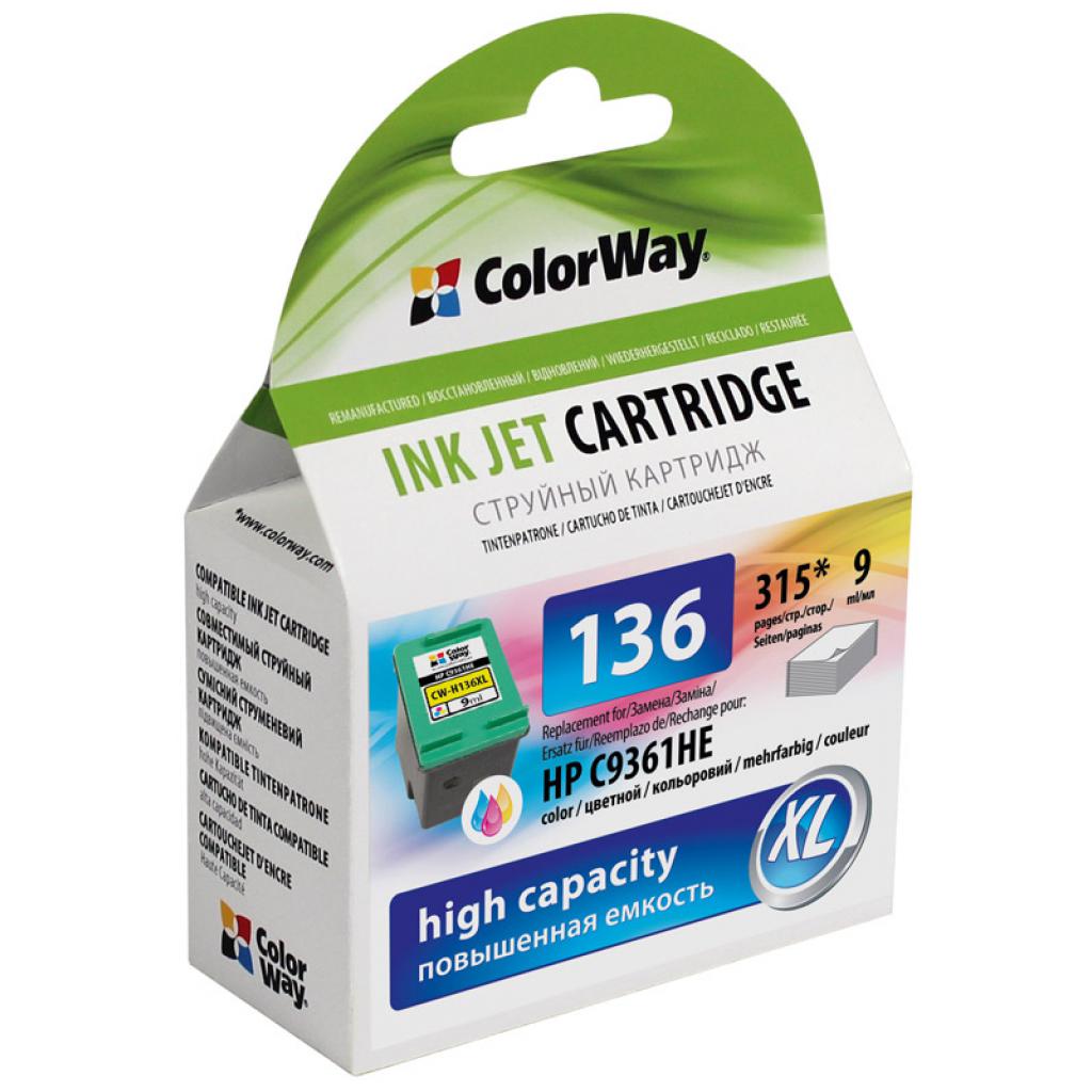 Картридж ColorWay HP №136XL Color (C9361HE) (CW-H136XL)