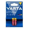 Батарейка Varta AAA Longlife Max Power лужна * 2 (04703101412)
