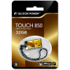 USB флеш накопитель Silicon Power 32GB Touch 850 Amber USB 2.0 (SP032GBUF2850V1A) изображение 5