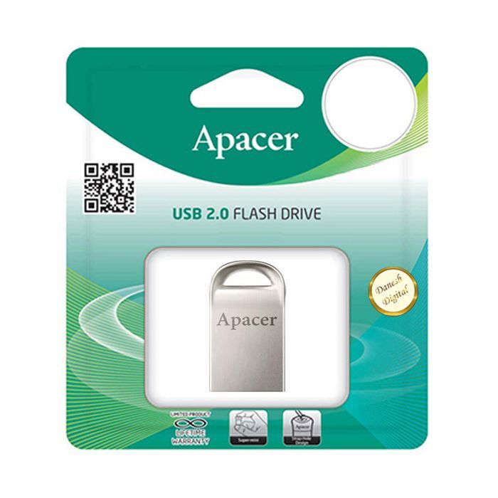 USB флеш накопитель Apacer 32GB AH115 Silver USB 2.0 (AP32GAH115S-1) изображение 2