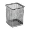 Подставка для ручек Axent square 80х80х100мм, wire mesh, silver (2111-03-A)